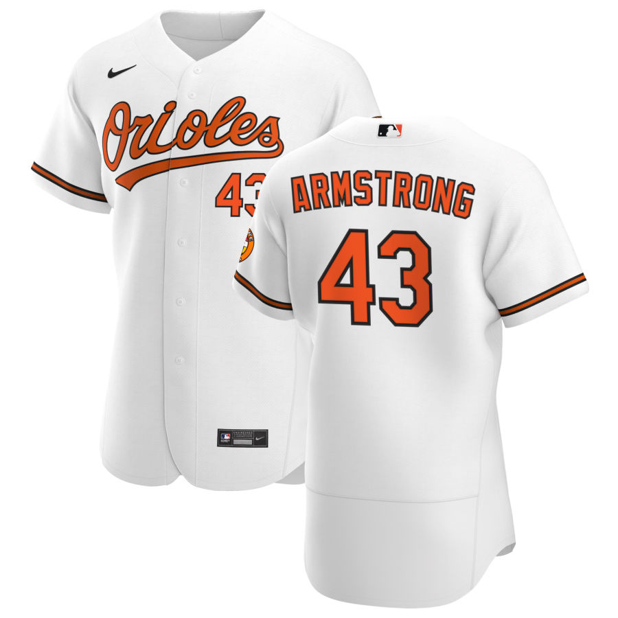 Baltimore Orioles #43 Shawn Armstrong Men Nike White Home 2020 Authentic Player MLB Jersey->baltimore orioles->MLB Jersey